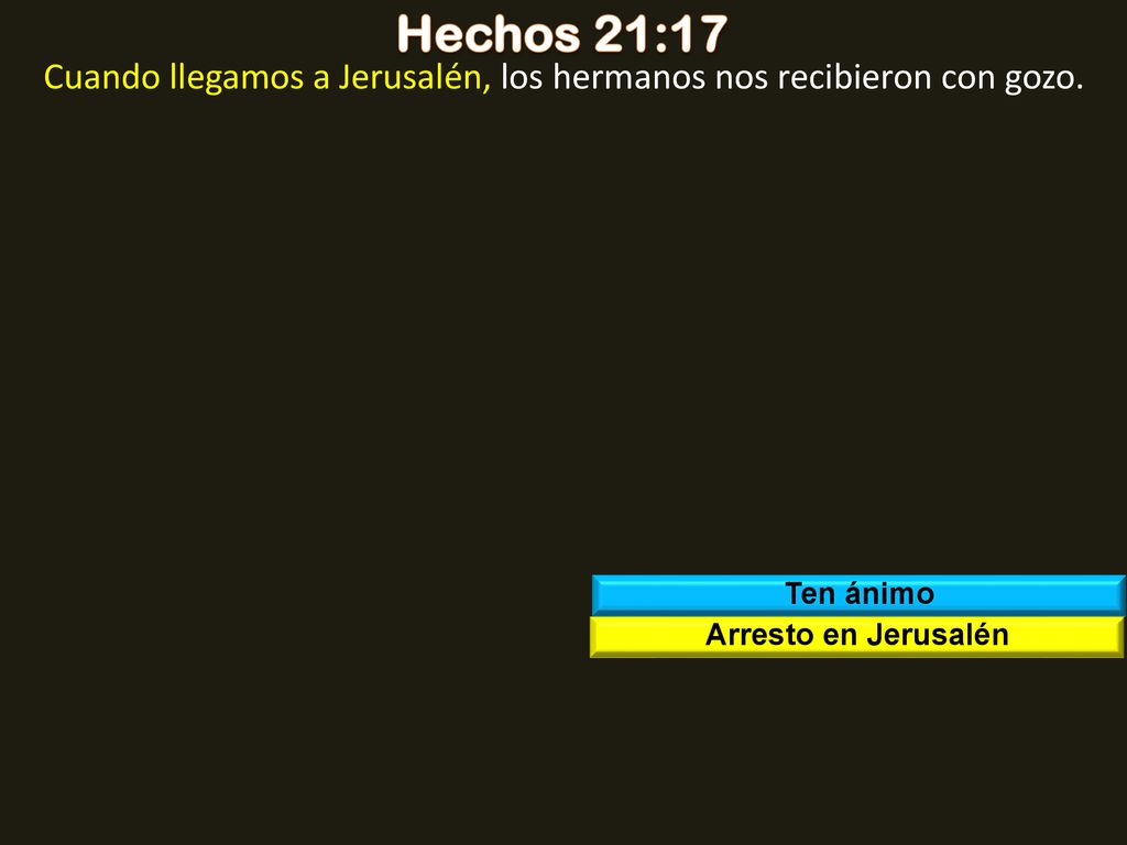Cuando llegamos a Jerusalén, los hermanos nos recibieron con gozo.
