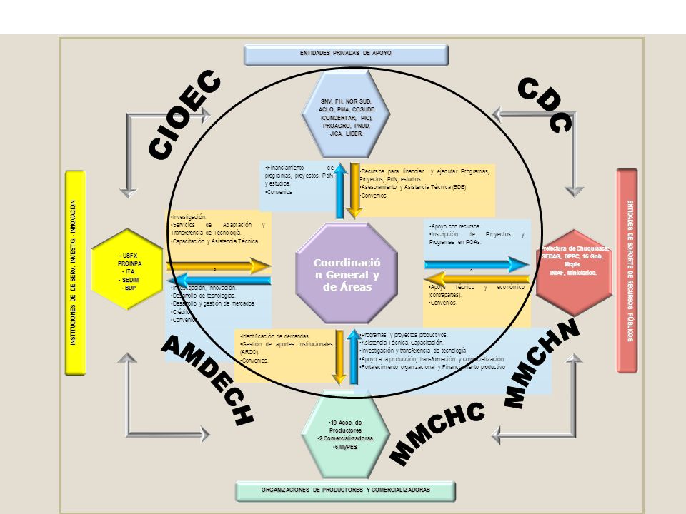 CDC CIOEC MMCHN AMDECH MMCHC Coordinación General y de Áreas
