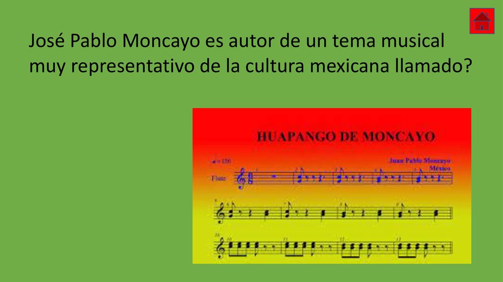 José Pablo Moncayo es autor de un tema musical