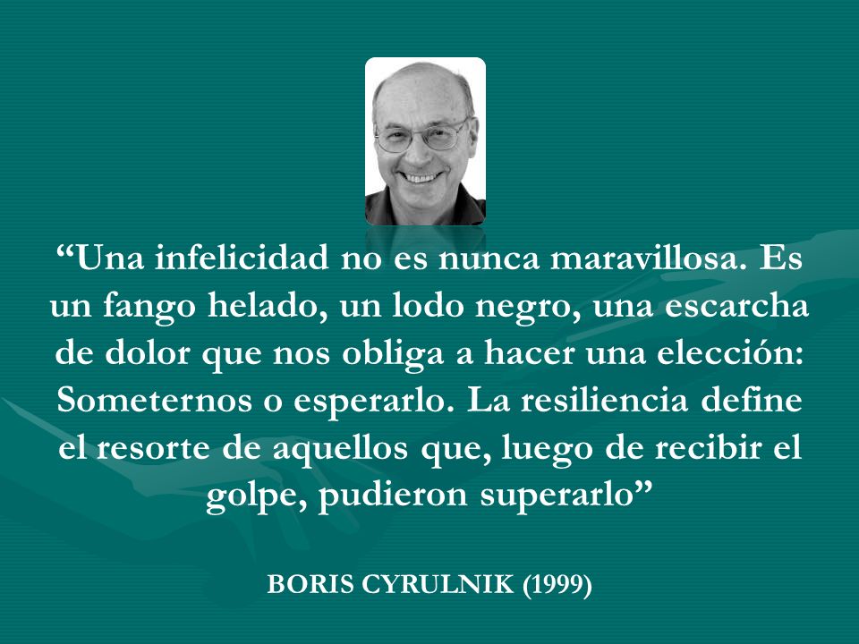 Una infelicidad no es nunca maravillosa