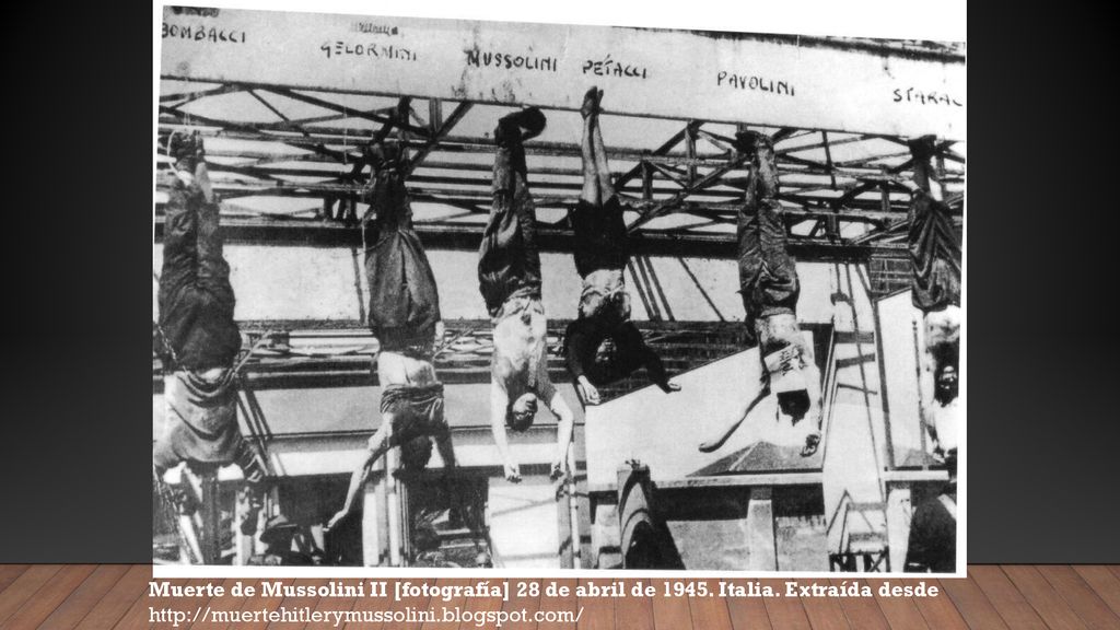 Muerte de Mussolini II [fotografía] 28 de abril de Italia
