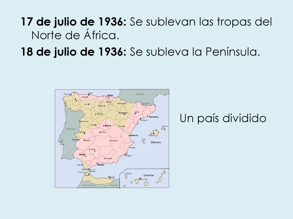 17 de julio de 1936: Se sublevan las tropas del Norte de África.