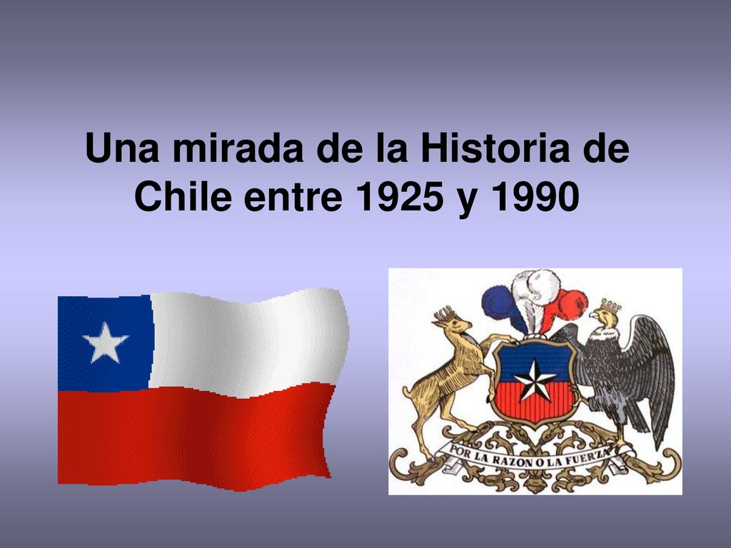 Una mirada de la Historia de Chile entre 1925 y 1990