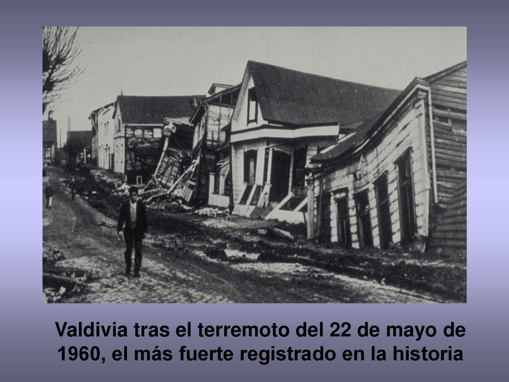 Valdivia tras el terremoto del 22 de mayo de 1960, el más fuerte registrado en la historia