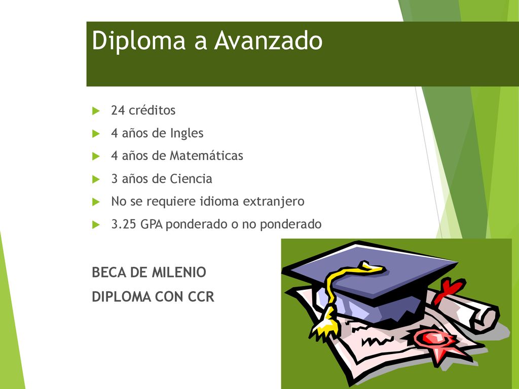 Diploma a Avanzado BECA DE MILENIO DIPLOMA CON CCR 24 créditos