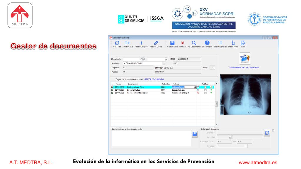 Gestor de documentos Evolución de la informática en los Servicios de Prevención
