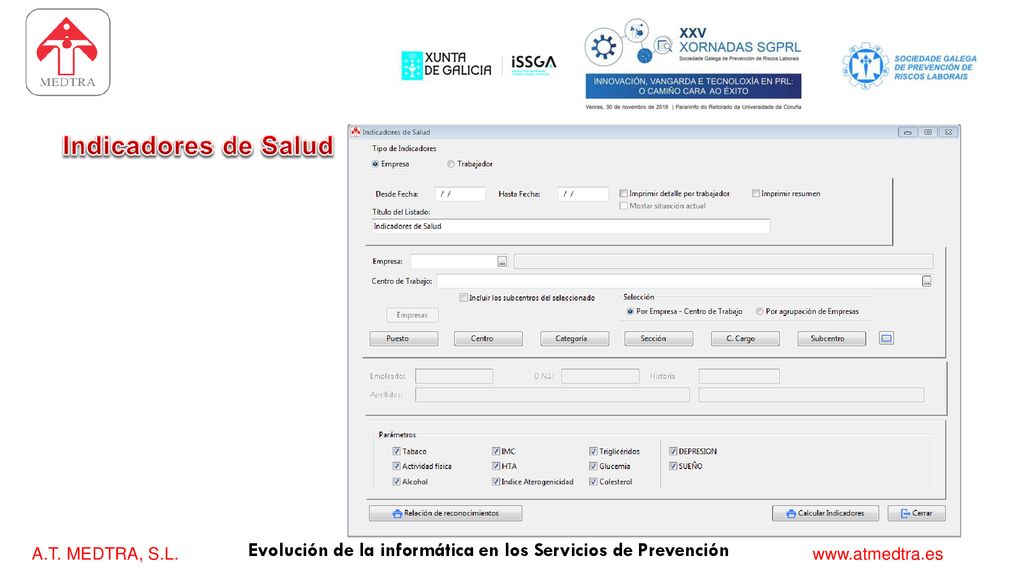 Indicadores de Salud Evolución de la informática en los Servicios de Prevención