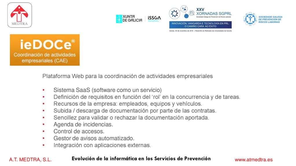 Plataforma Web para la coordinación de actividades empresariales