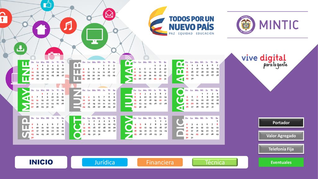 INICIO Jurídica Financiera Técnica Portador Valor Agregado