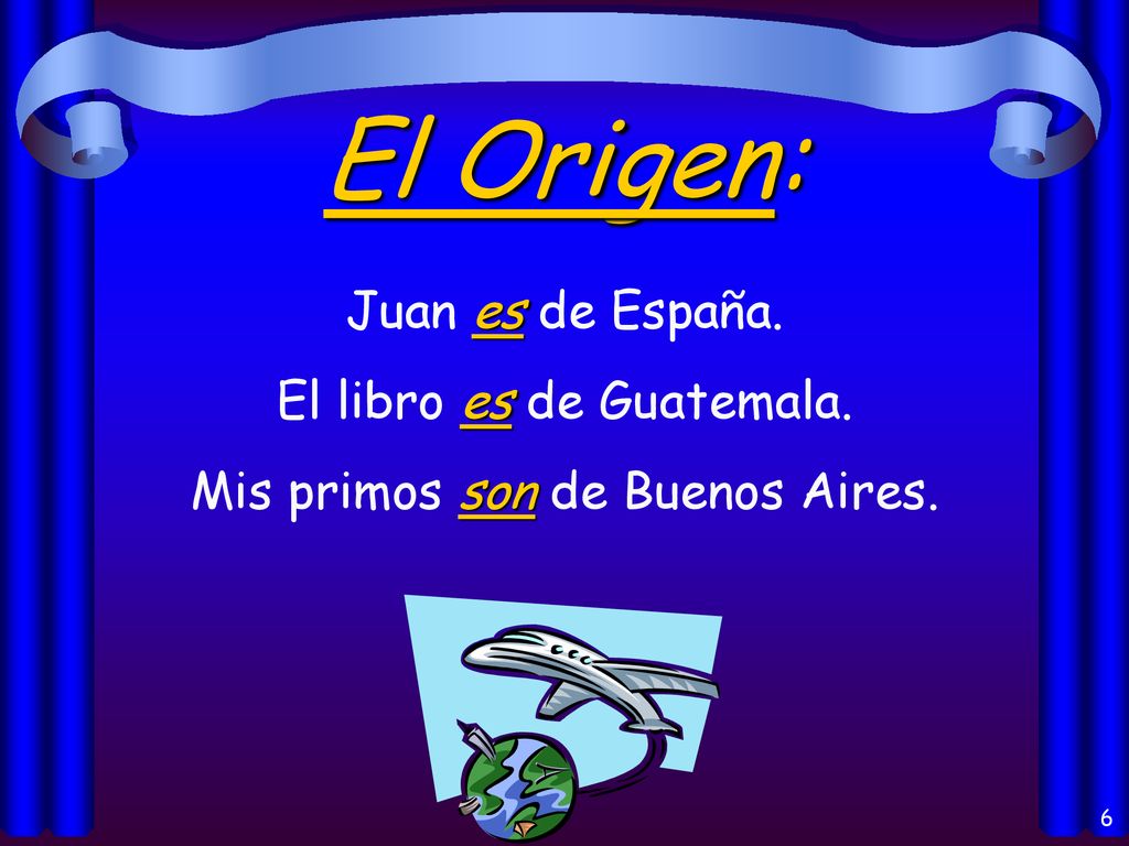 El Origen: Juan es de España. El libro es de Guatemala.