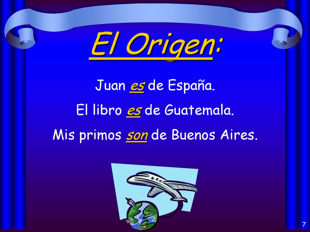 El Origen: Juan es de España. El libro es de Guatemala.