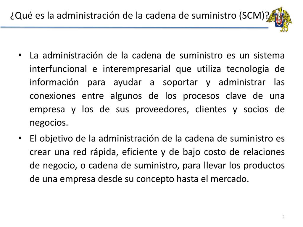 ¿Qué es la administración de la cadena de suministro (SCM)