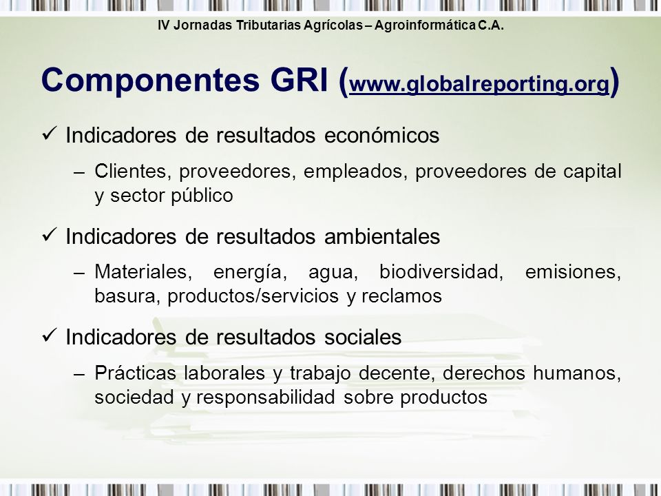 Componentes GRI (