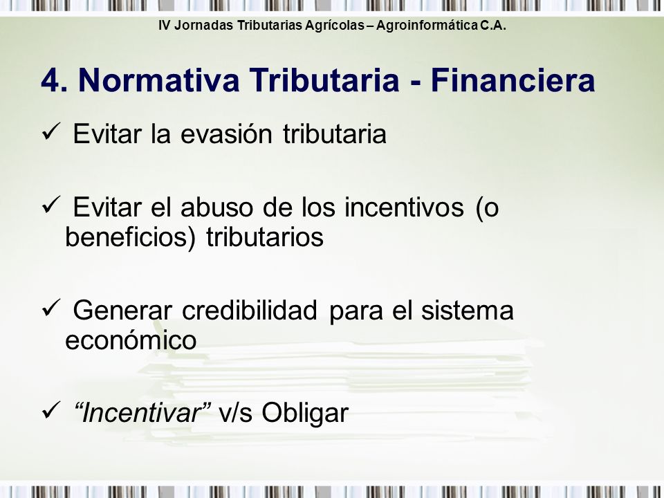 4. Normativa Tributaria - Financiera