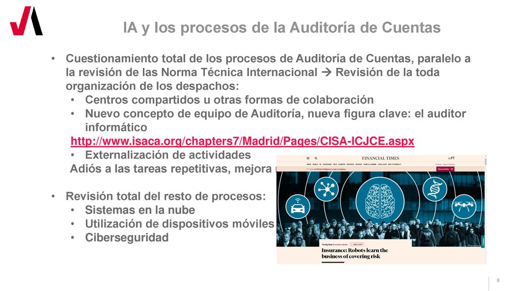 IA y los procesos de la Auditoría de Cuentas