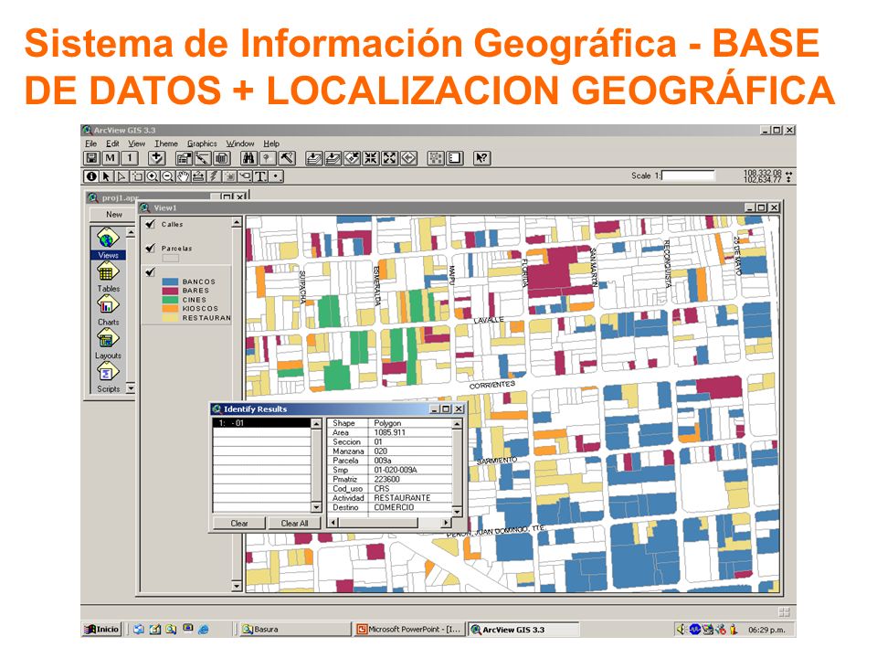 Sistema de Información Geográfica - BASE DE DATOS + LOCALIZACION GEOGRÁFICA