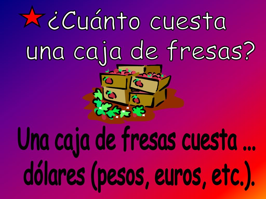 ¿Cuánto cuesta una caja de fresas Una caja de fresas cuesta ...