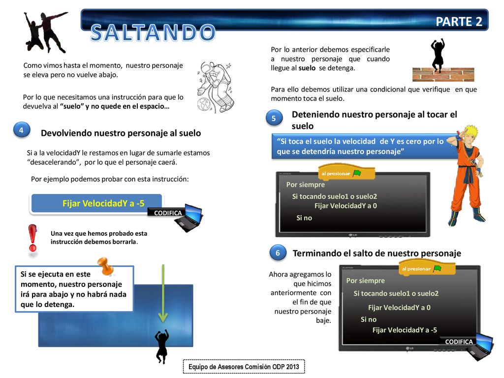 SALTANDO PARTE 2 Deteniendo nuestro personaje al tocar el suelo