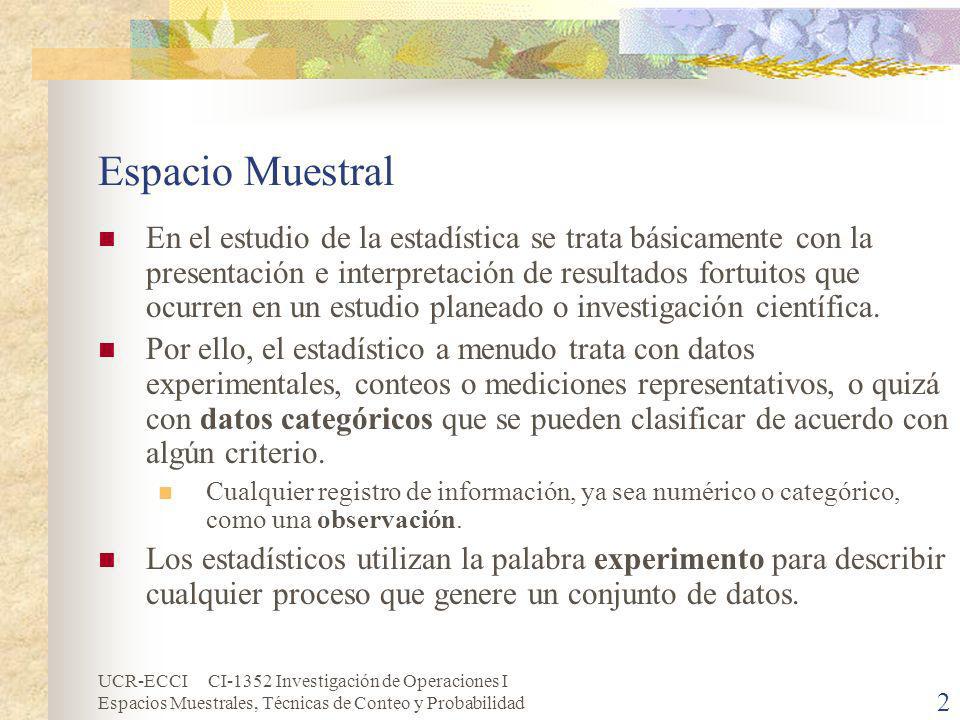 Espacio Muestral
