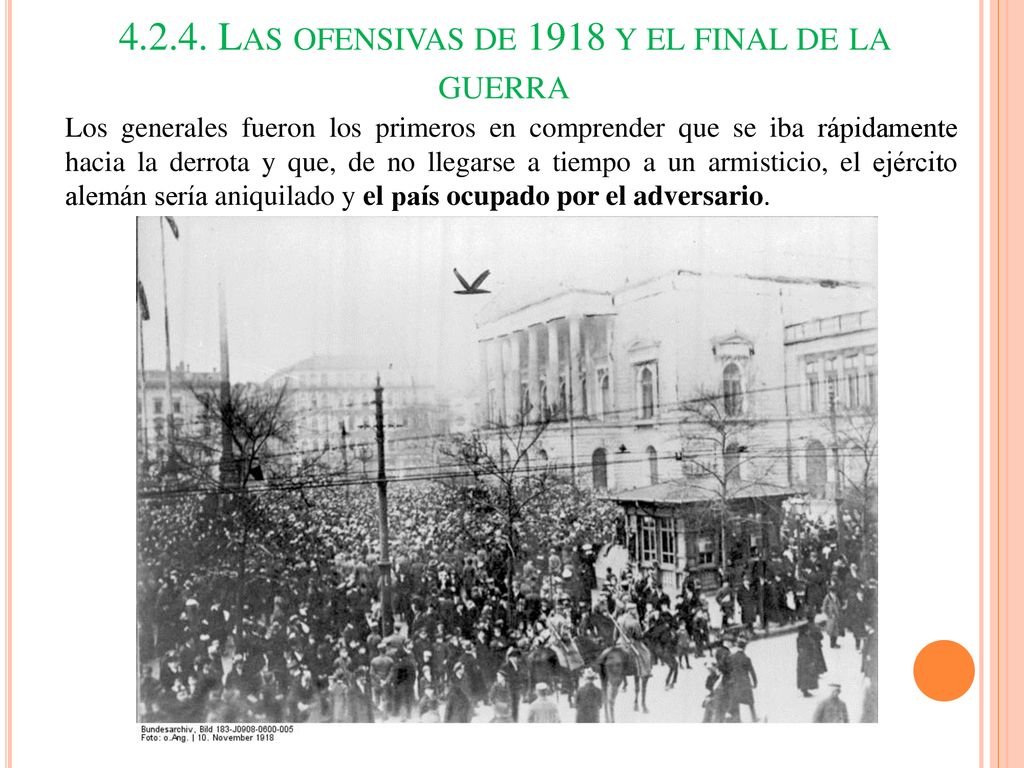 Las ofensivas de 1918 y el final de la guerra