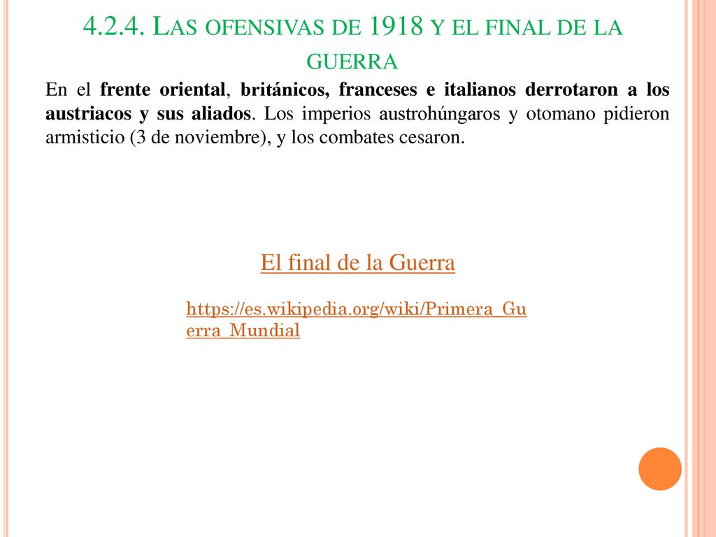 Las ofensivas de 1918 y el final de la guerra