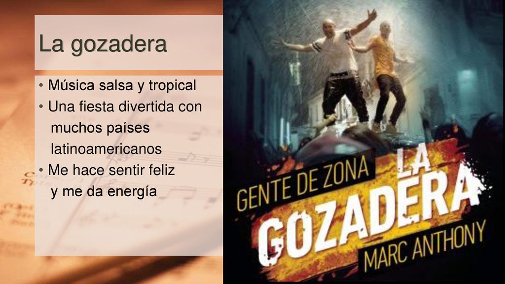 La gozadera Música salsa y tropical Una fiesta divertida con
