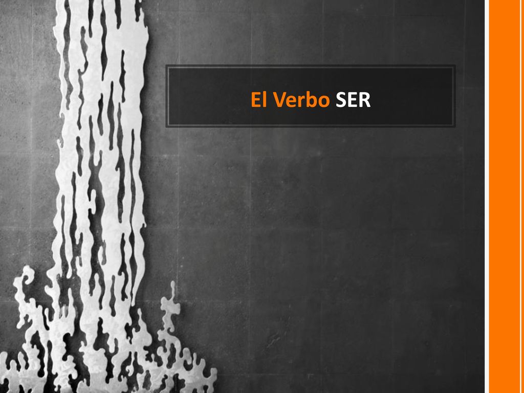 El Verbo SER This template can be used as a starter file for a photo album.