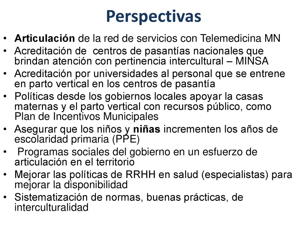 Perspectivas Articulación de la red de servicios con Telemedicina MN