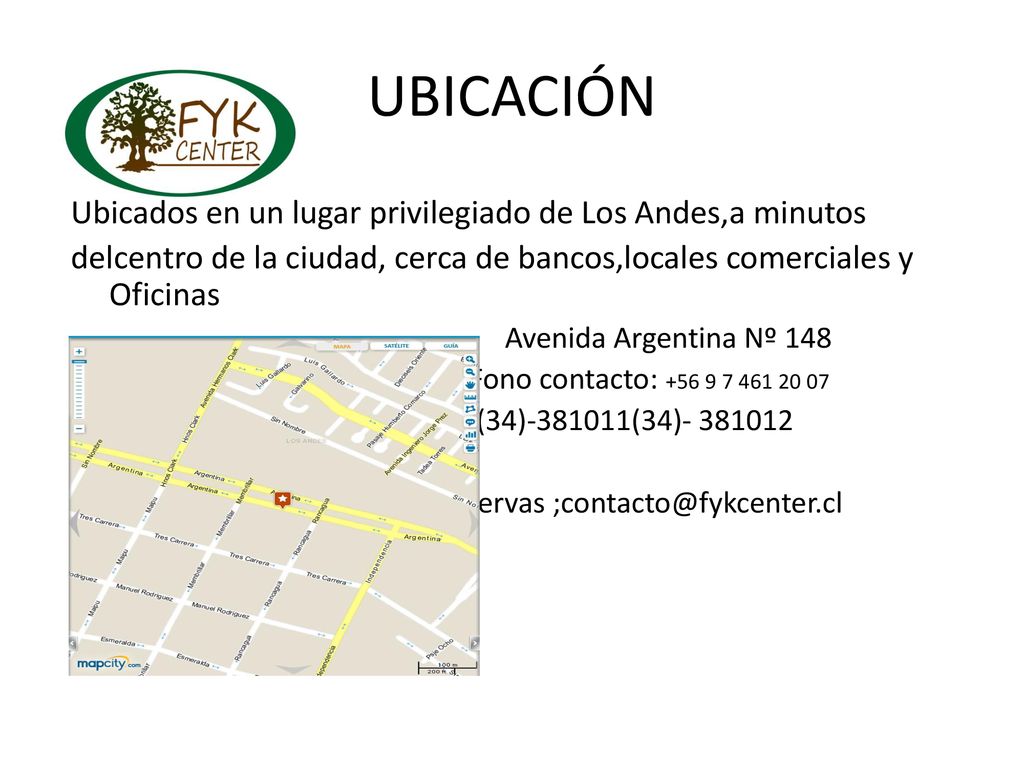 UBICACIÓN Ubicados en un lugar privilegiado de Los Andes,a minutos