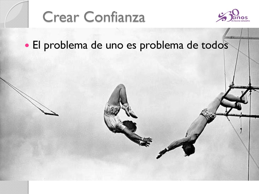 Crear Confianza El problema de uno es problema de todos