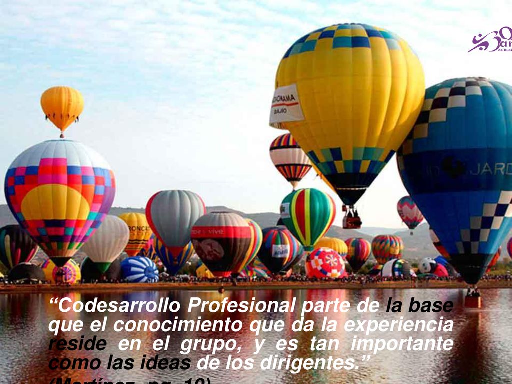 Codesarrollo Profesional parte de la base que el conocimiento que da la experiencia reside en el grupo, y es tan importante como las ideas de los dirigentes. (Martínez, pg.