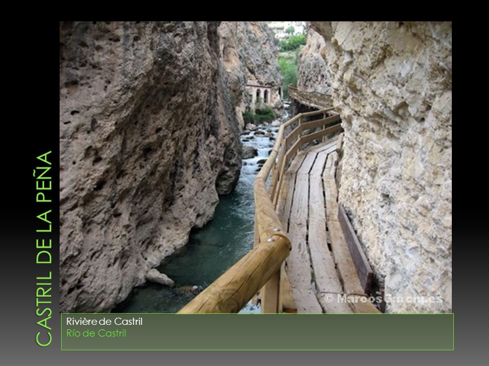 CASTRIL DE LA PEÑA Rivière de Castril Río de Castril