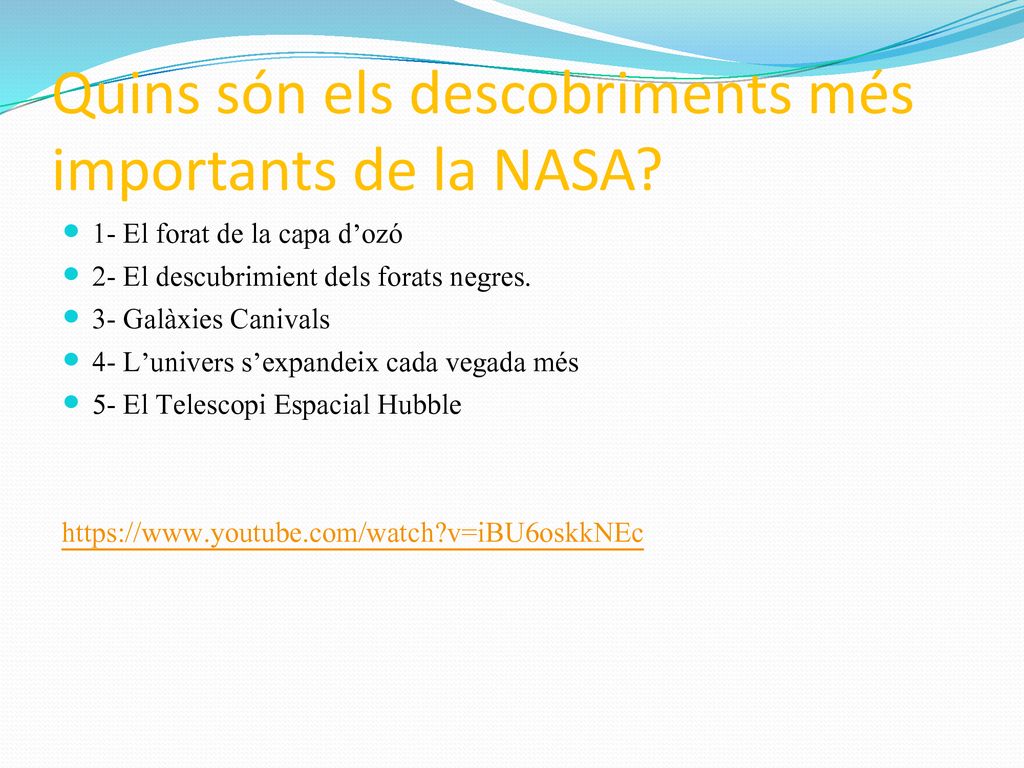 Quins són els descobriments més importants de la NASA