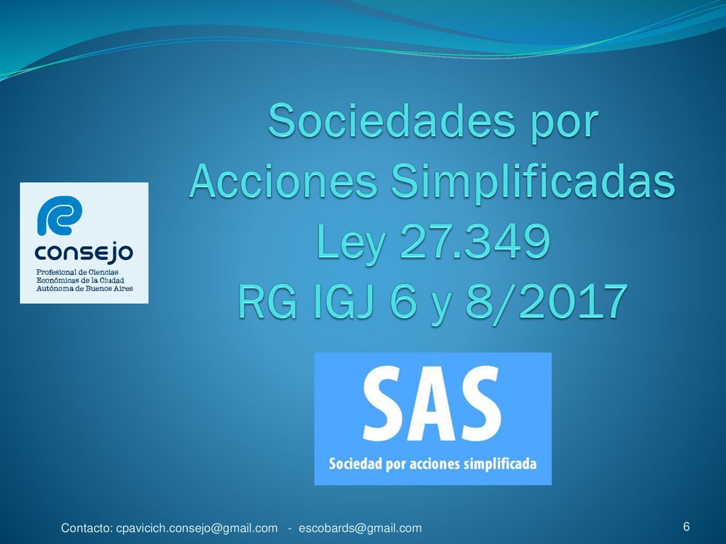 Sociedades por Acciones Simplificadas Ley RG IGJ 6 y 8/2017