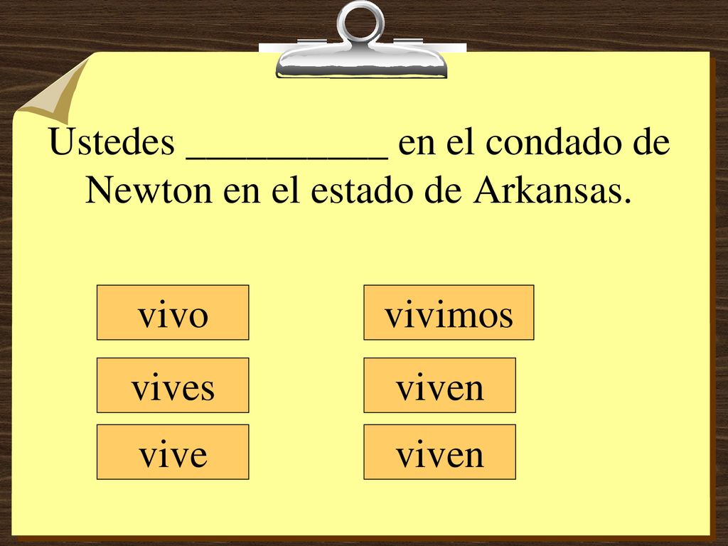 Ustedes __________ en el condado de Newton en el estado de Arkansas.