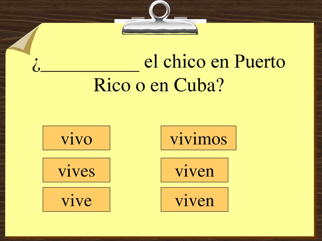 ¿__________ el chico en Puerto Rico o en Cuba