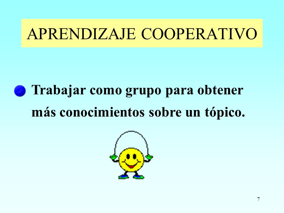 APRENDIZAJE COOPERATIVO