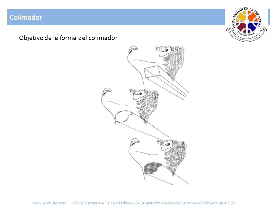 Colimador Objetivo de la forma del colimador