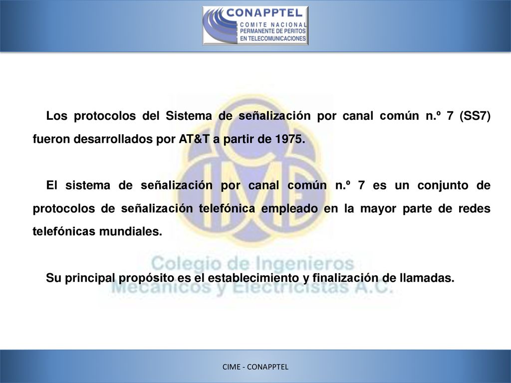Los protocolos del Sistema de señalización por canal común n