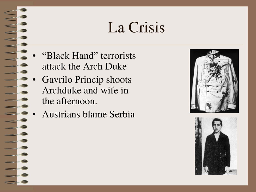 La Crisis Black Hand terrorists attack the Arch Duke