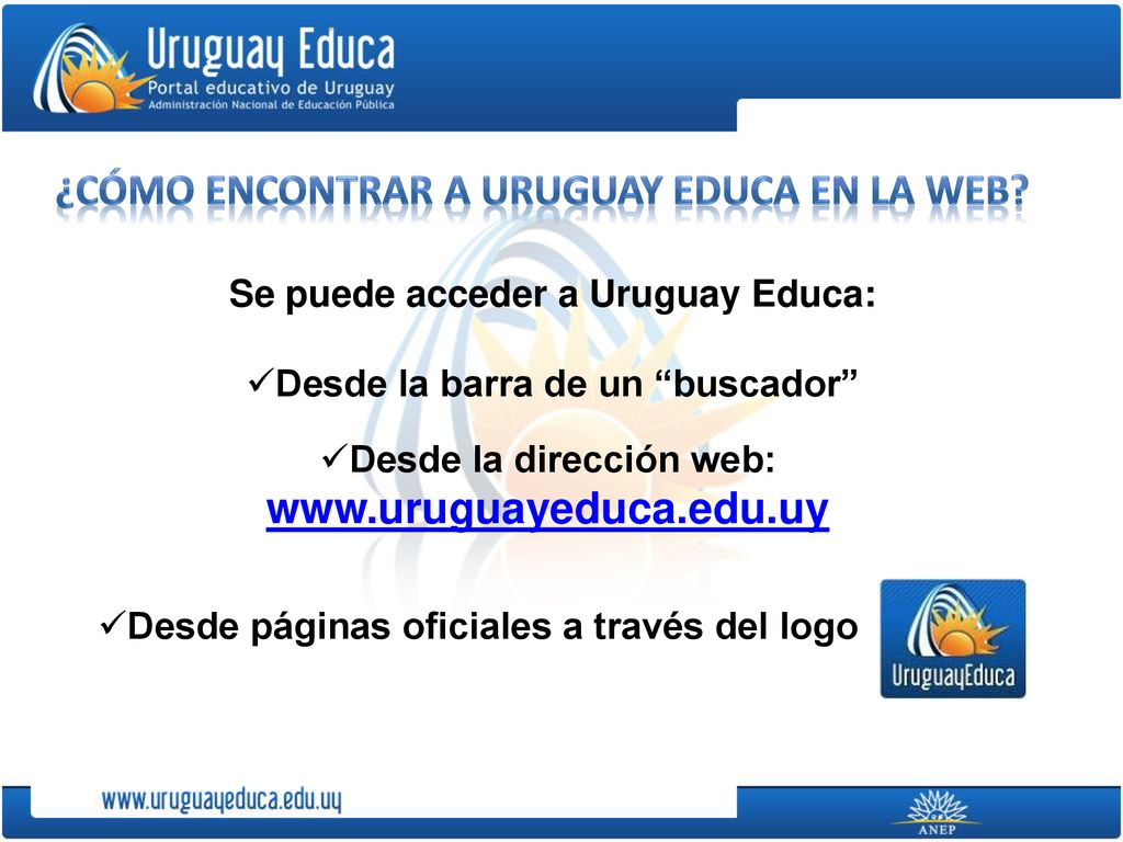 Volumen Capacidad ¿Cómo encontrar a uruguay educa en la web