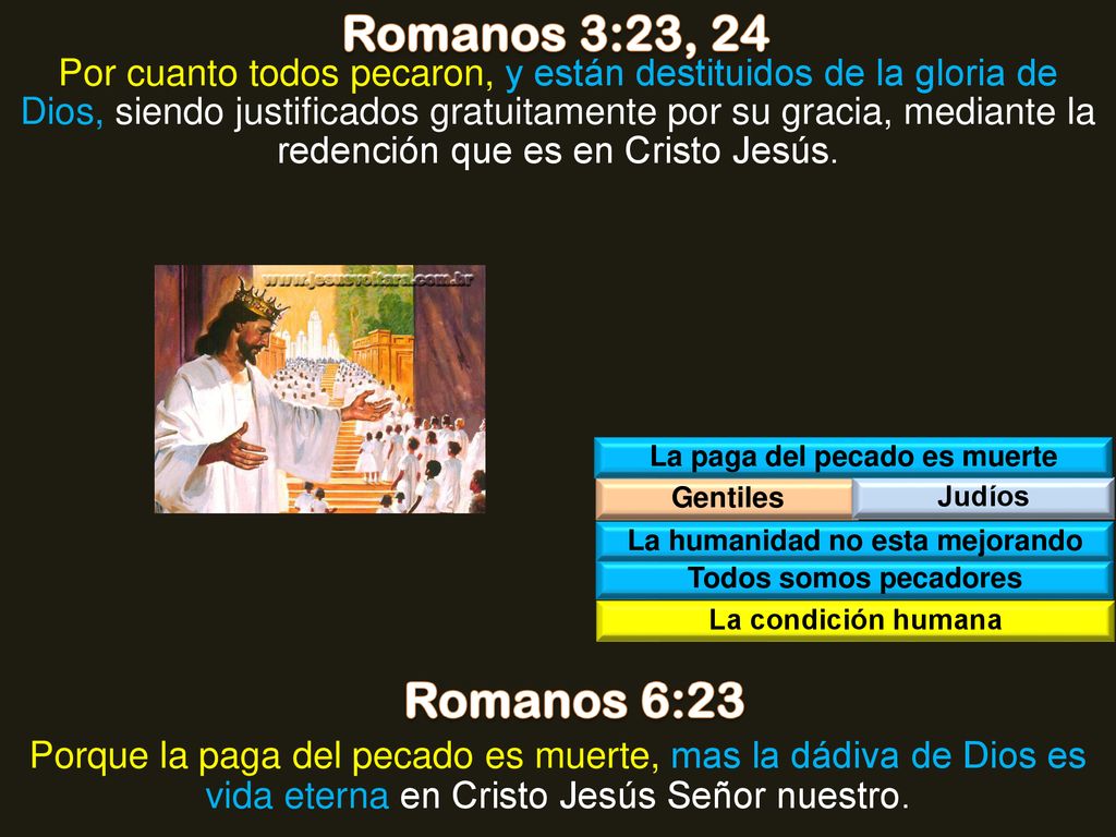 La paga del pecado es muerte La humanidad no esta mejorando