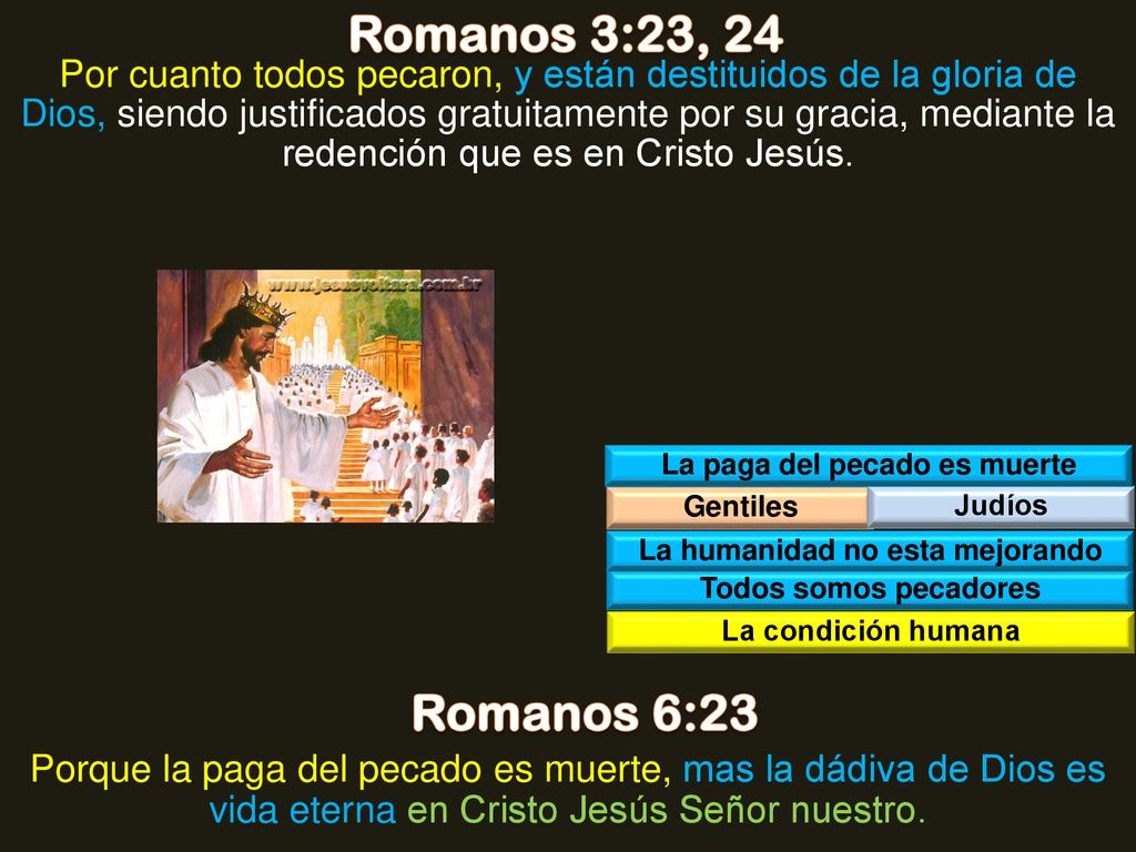 La paga del pecado es muerte La humanidad no esta mejorando