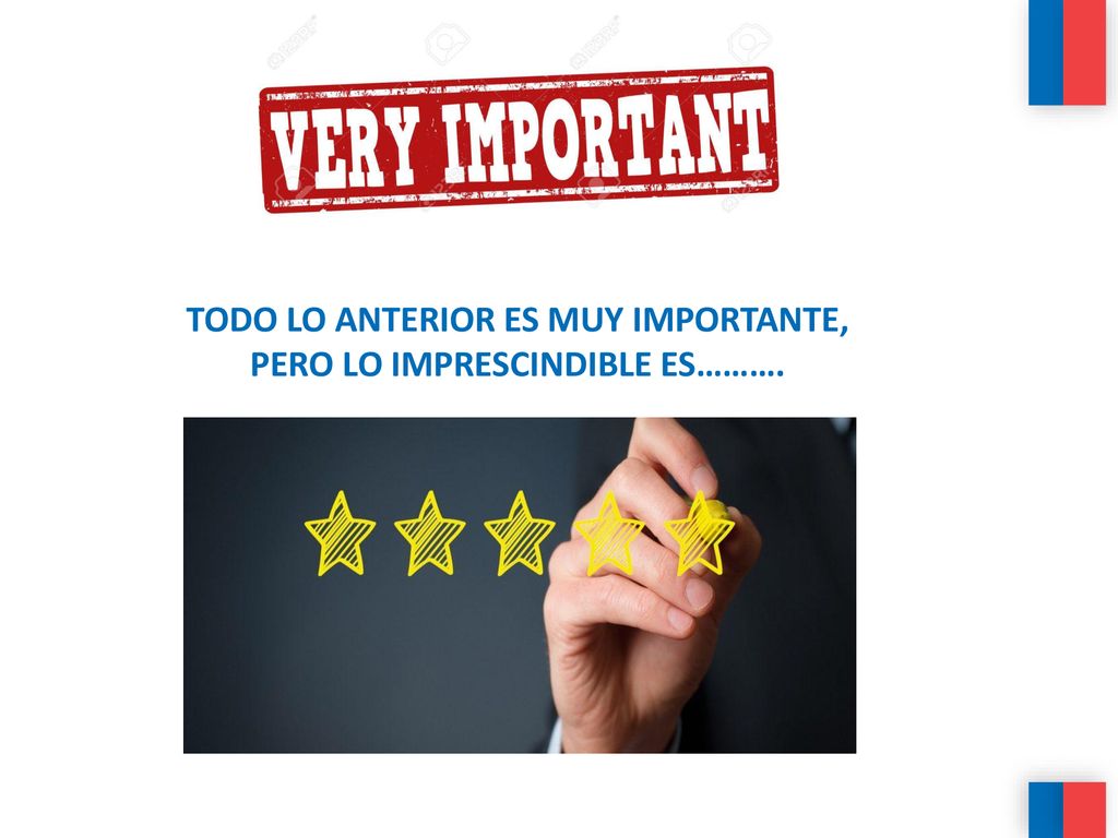 TODO LO ANTERIOR ES MUY IMPORTANTE, PERO LO IMPRESCINDIBLE ES……….