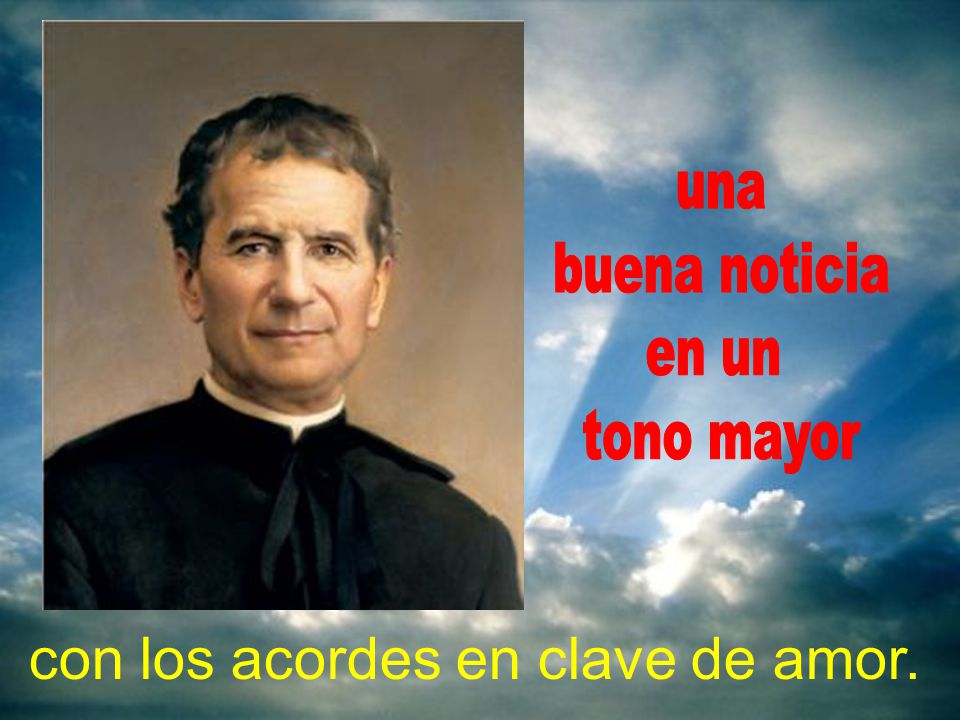 con los acordes en clave de amor.