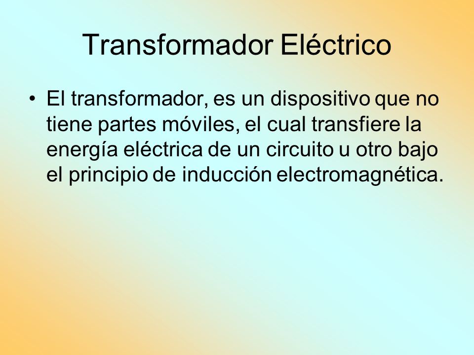 Transformador Eléctrico