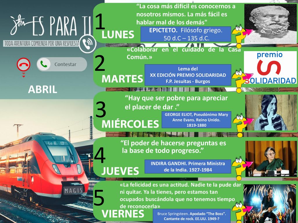 ABRIL Hay que ser pobre para apreciar el placer de dar .