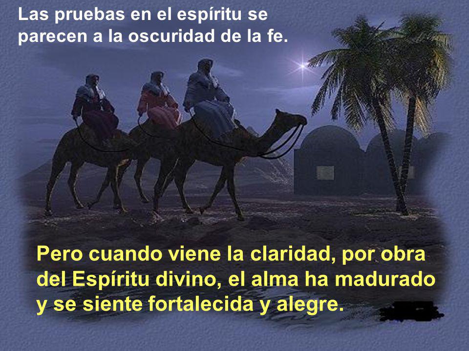 Las pruebas en el espíritu se parecen a la oscuridad de la fe.