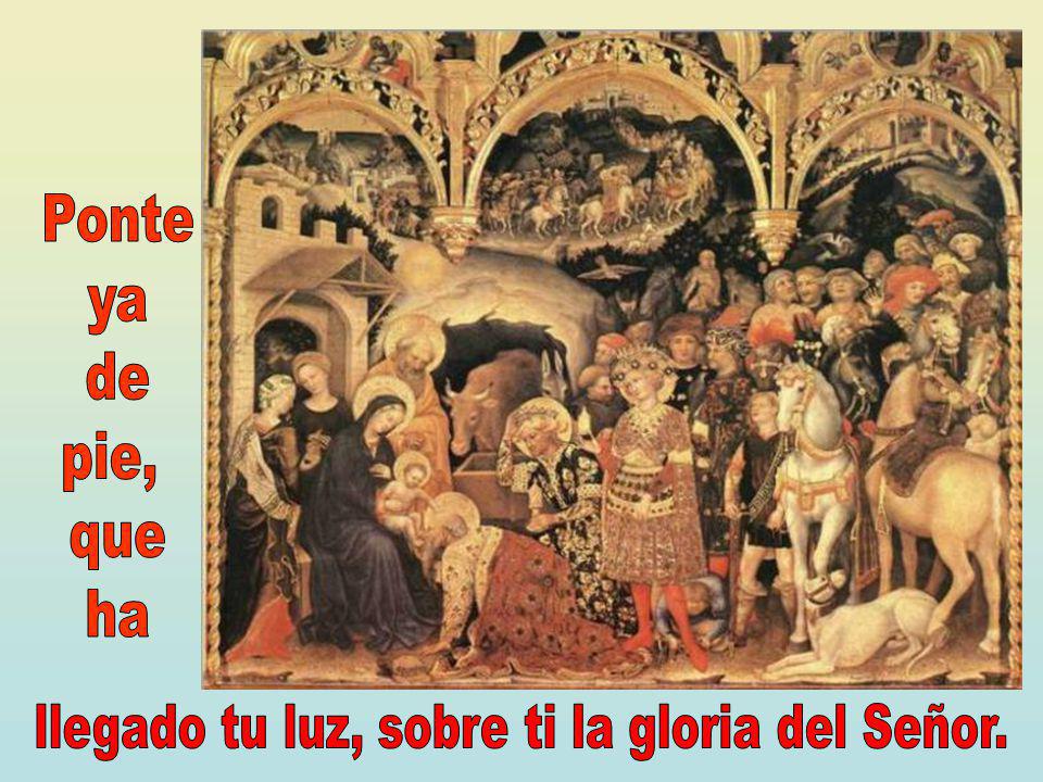 llegado tu luz, sobre ti la gloria del Señor.