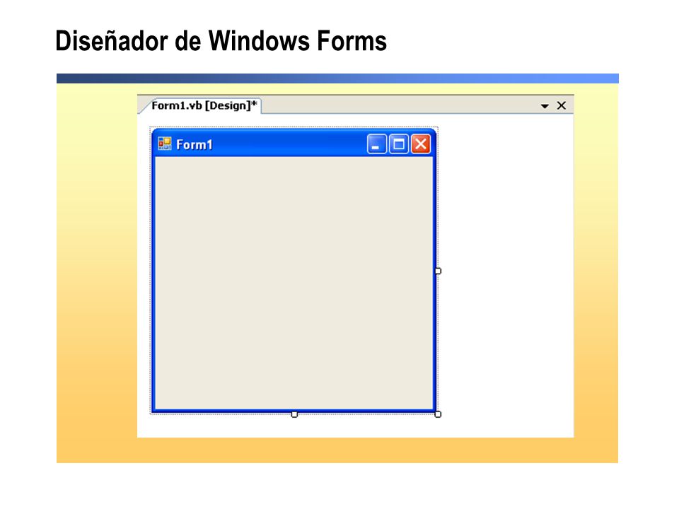Diseñador de Windows Forms